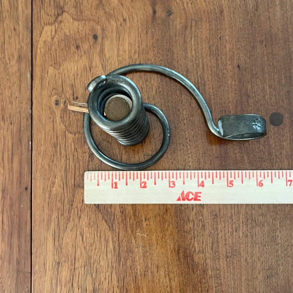 Vintage Wrote Iron Courting Candle Holder